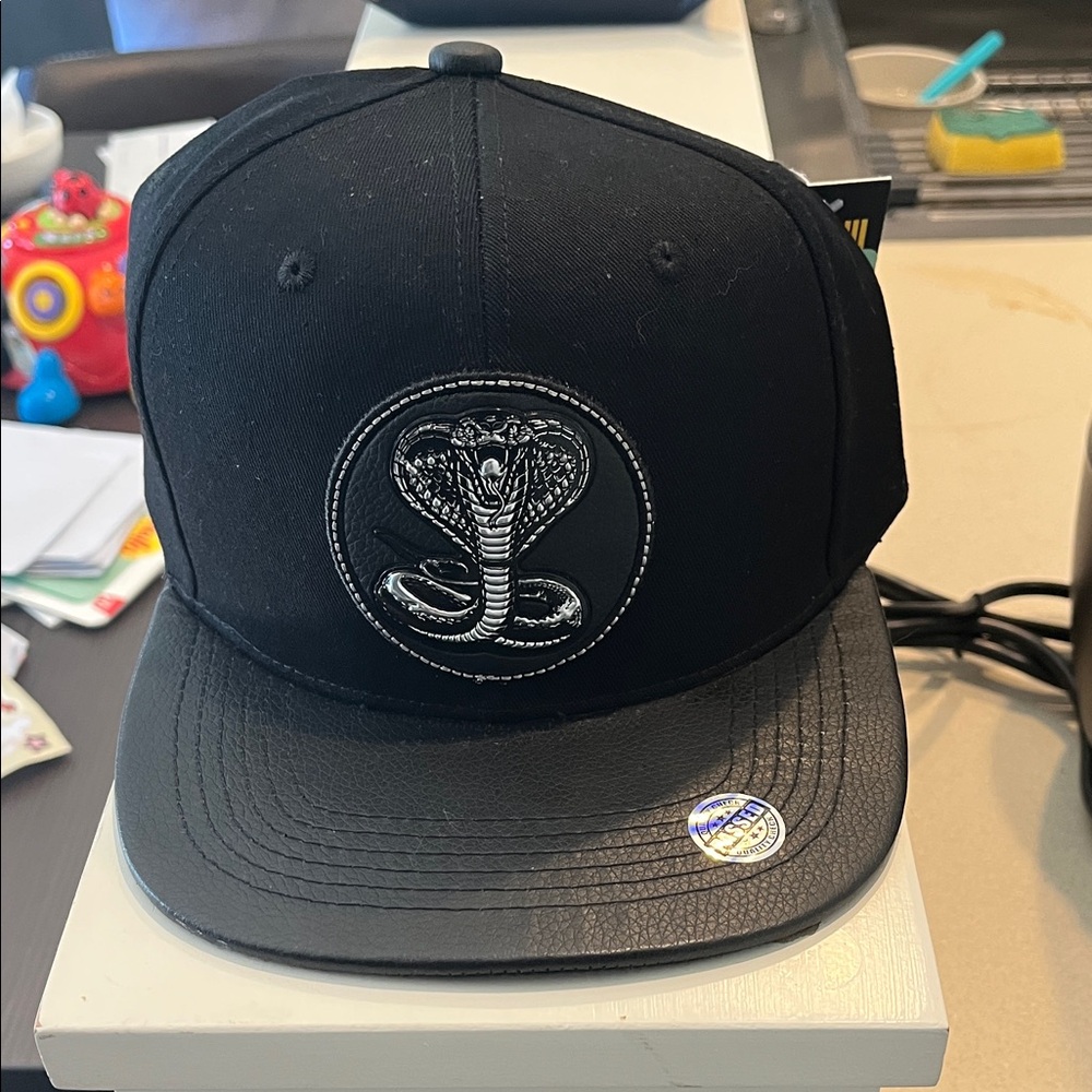 Black Cobra Embroidered Cap